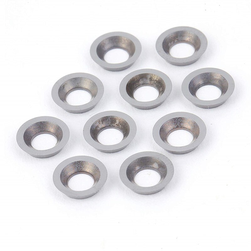 Insert Carbure Rond - 8.9mm x 1.85mm - Angle 30 Degrés - Carbure de Tungstène - Outil Tour Fraisage Bois