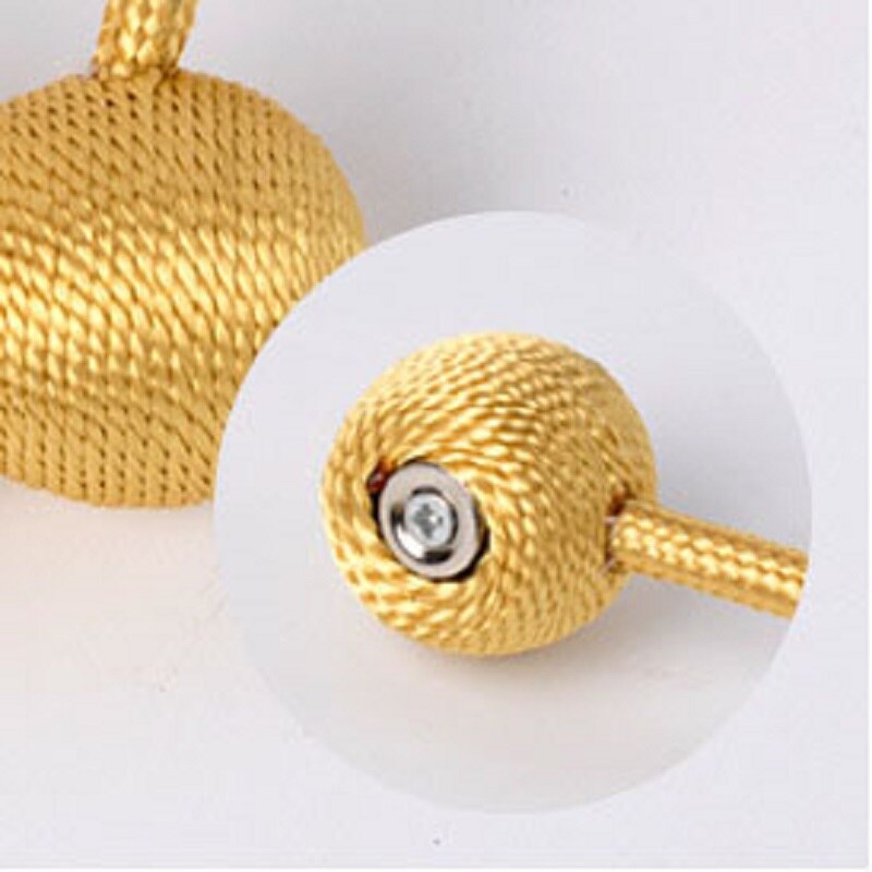 2 Stuks Magnetische Gordijn Gesp Creatieve Polyester Bal Gordijn Tiebacks Vastzetmogelijkheden Terugloopsper Gesp Gordijn Decor Clips Accessoire