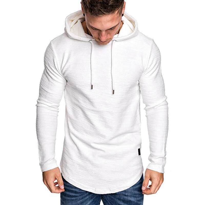 Sudadera con capucha para hombre, de , de Color sólido, de , primavera y otoño, Hip-Hop, M-3XL de manga larga, novedad de