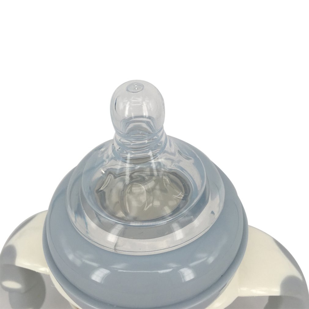 Wide Mouth Baby Bottle With Dust Cover Infant Anti-flatulence Baby Bottle