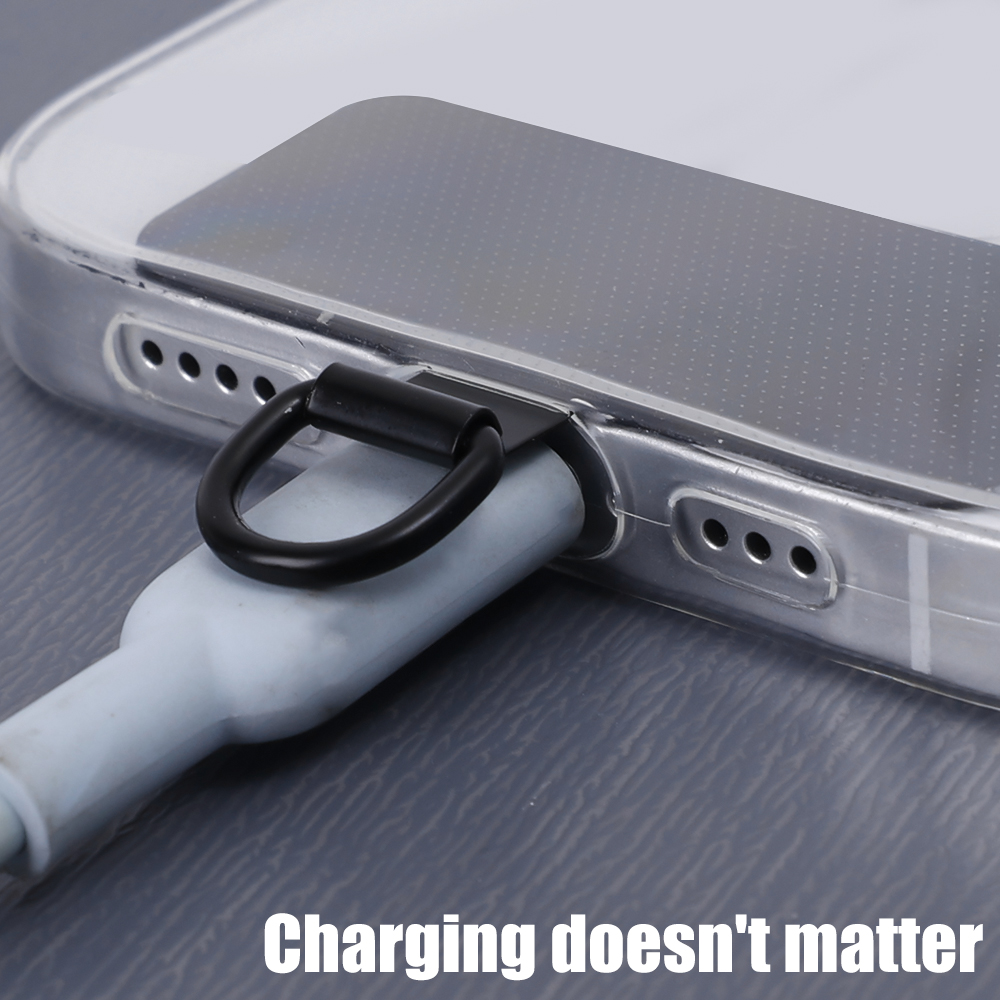 4/1PCS Metal Mobile Phone Lanyard Patch Universal Stainless Steel Card Ultra Thin Anti Lost Smartphones Hanging Rope Tab Clips