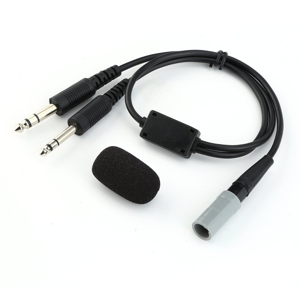 For bose  a20 lemo 6 pin til general aviation twin plugger adapter aviation headset mikrofonsvamp