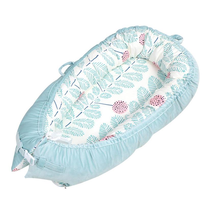 Nueva cuna portátil para bebé, cuna para recién nacido, cuna plegable de viaje para bebé, nido para dormir, cama: A
