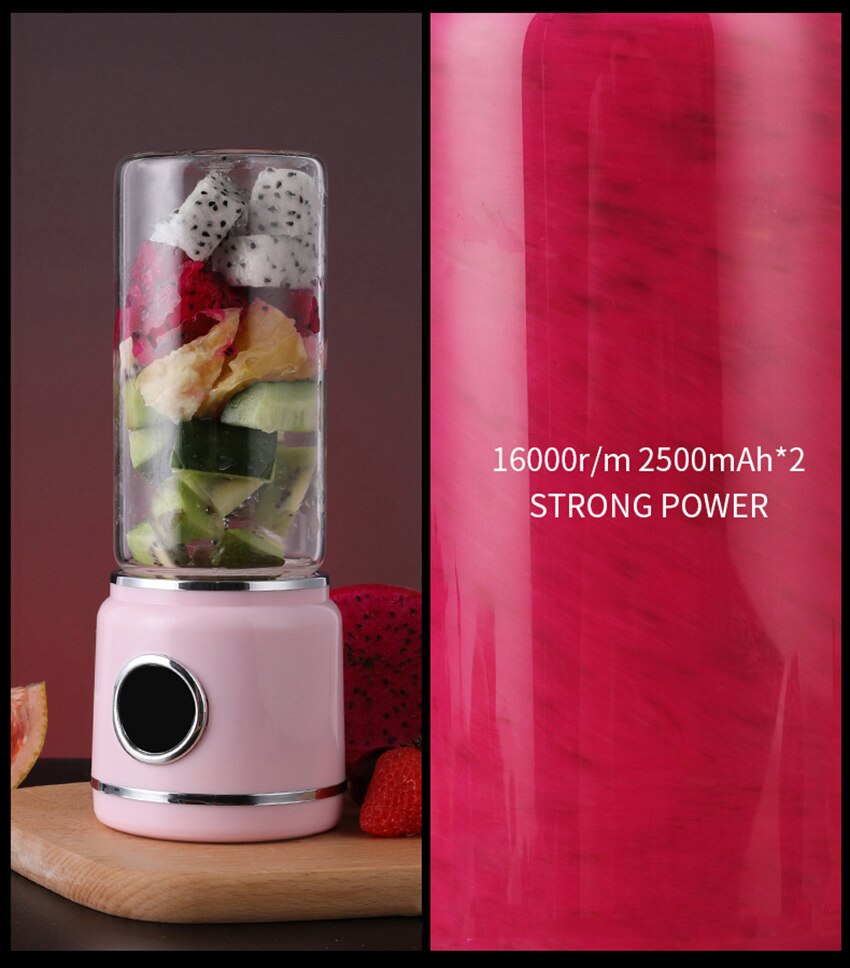 Draagbare elektromechanische dynamische oplading mini fruit- en groentesap van multifunctionele sapcentrifuge sapbeker  d046