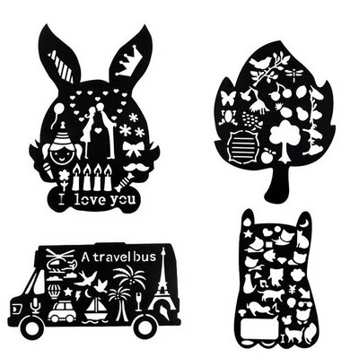 Theme Lace Ruler Diy Handmade Drawing Template Openwork Student Stationery Tool Material Board Plastic 3 Years Old