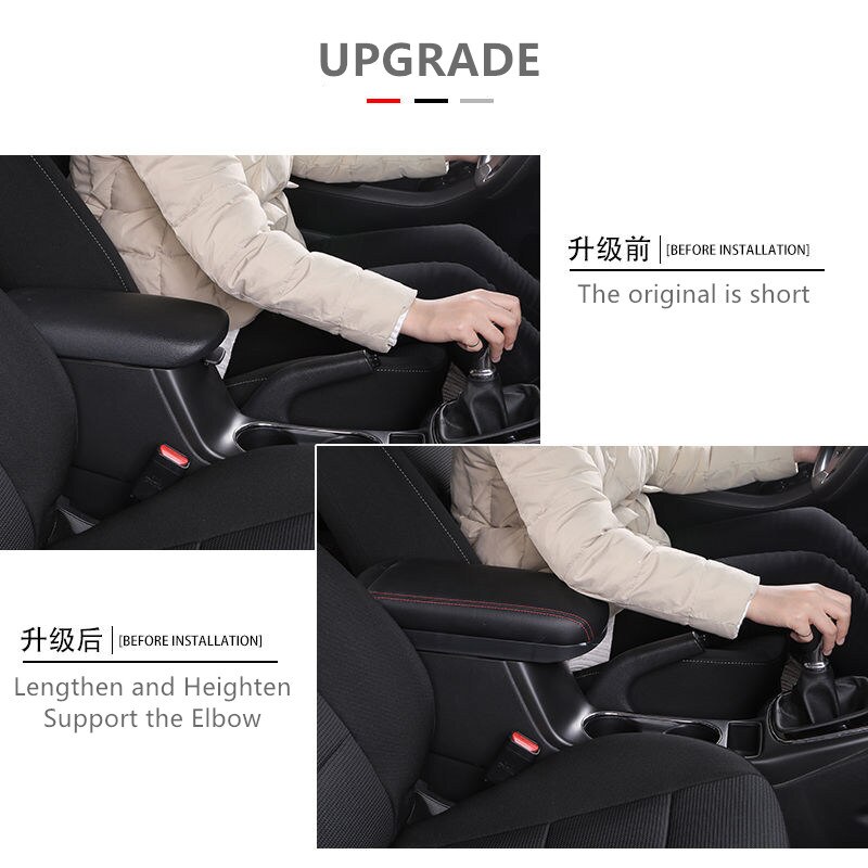 Caja de reposabrazos para Hyundai Creta IX35, , , , alargador, sin pérdidas, cubierta de repuesto, accesorios de coche