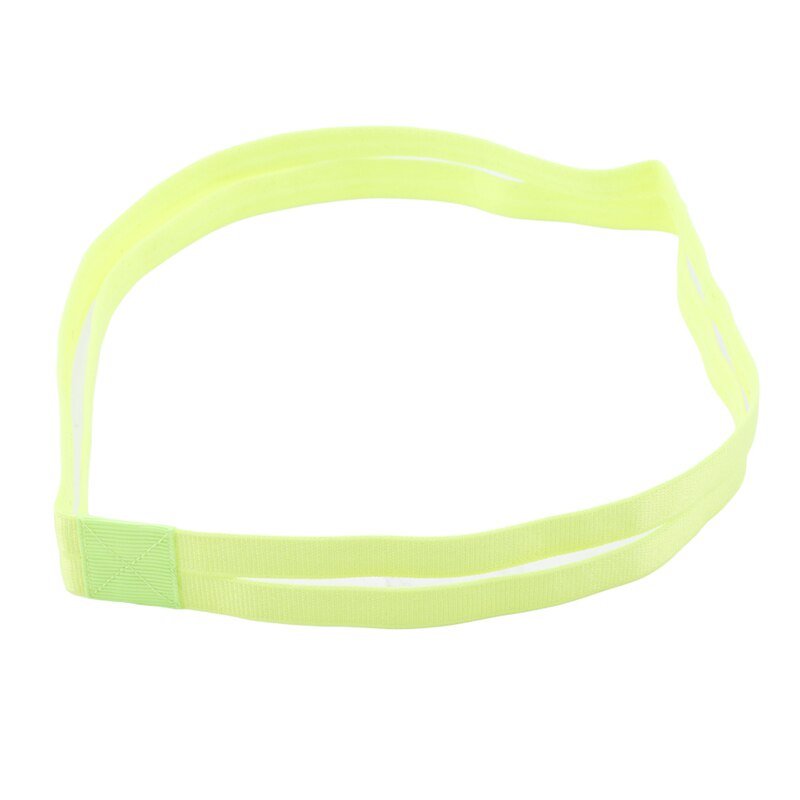 5 Kleuren Elastische Haarband Sport Hoofdband Yoga Antislip Double Strip Hoofddeksels Haar Hoofd Bands Accessoires: yellow