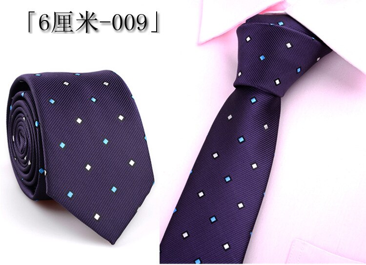 Ricnais brand herrebånd mand slips corbatas hombre gravata jacquard 6cm slank slips forretning rødgrøn slips til mænd: 09