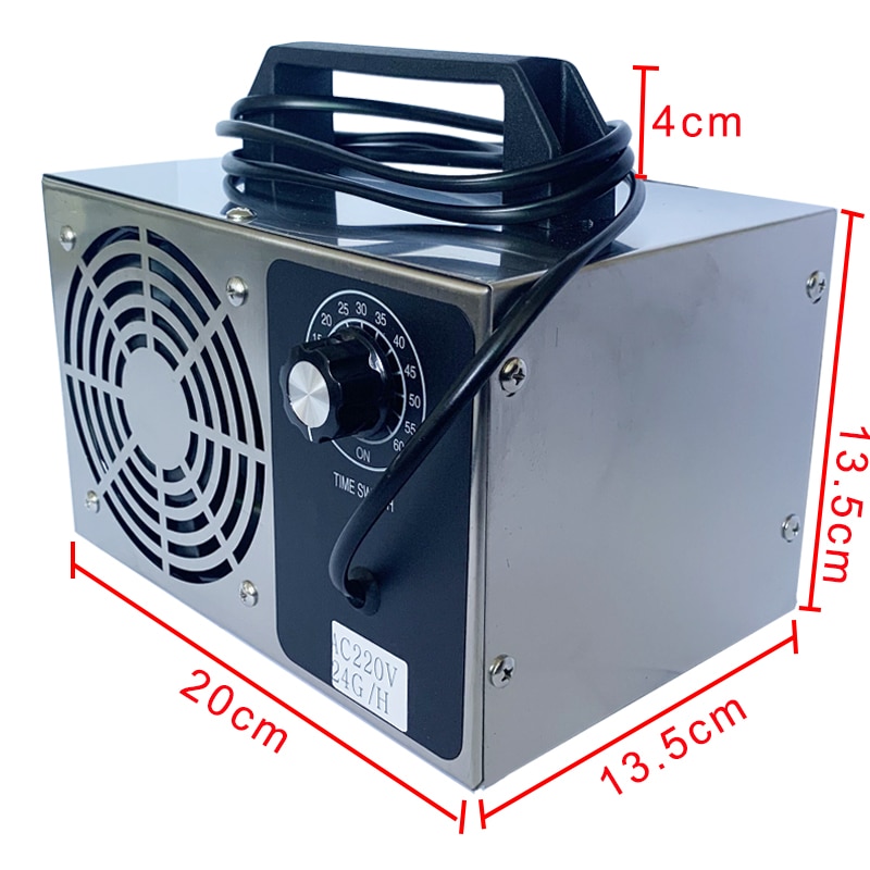 28g 24g/ h ozongenerator ozon luft vatten ozoniserare ozonator maskin  o3 luftrenare renare luktfri luktborttagningsmedel sanitizer timer