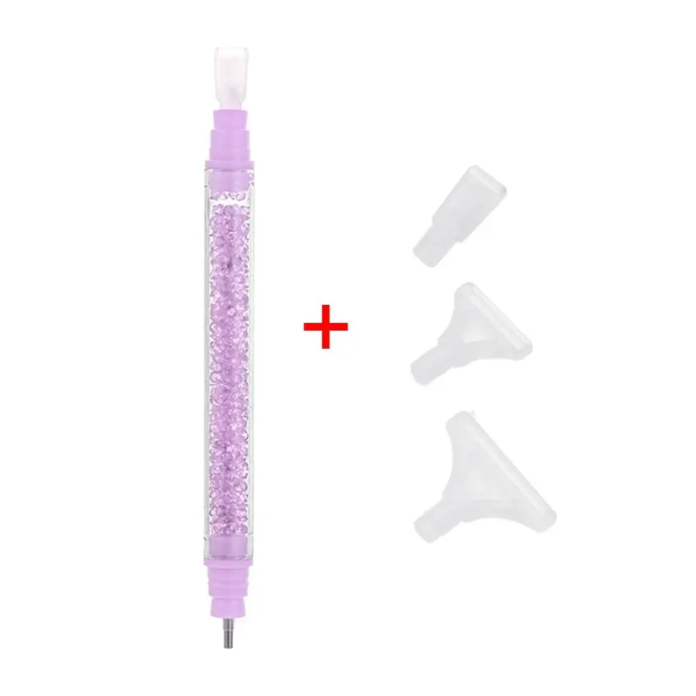 Stylo de peinture au diamant 5D en résine, stylos perceuse à pointe en résine, point de croix, broderie, bricolage, artisanat, nail art, accessoires de couture, , 1 ensemble: YELLOW