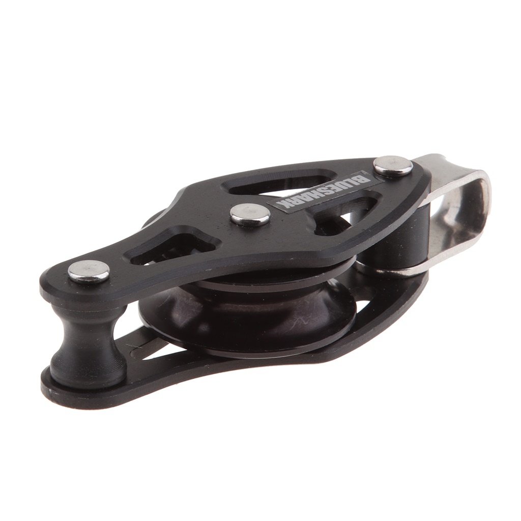 28mm Sheaved Fiddle Block - Boat Sailing Rigging Single Roller Pulley Hanging Towing Lifting Wheel for 8mm 5/16 inch Wires