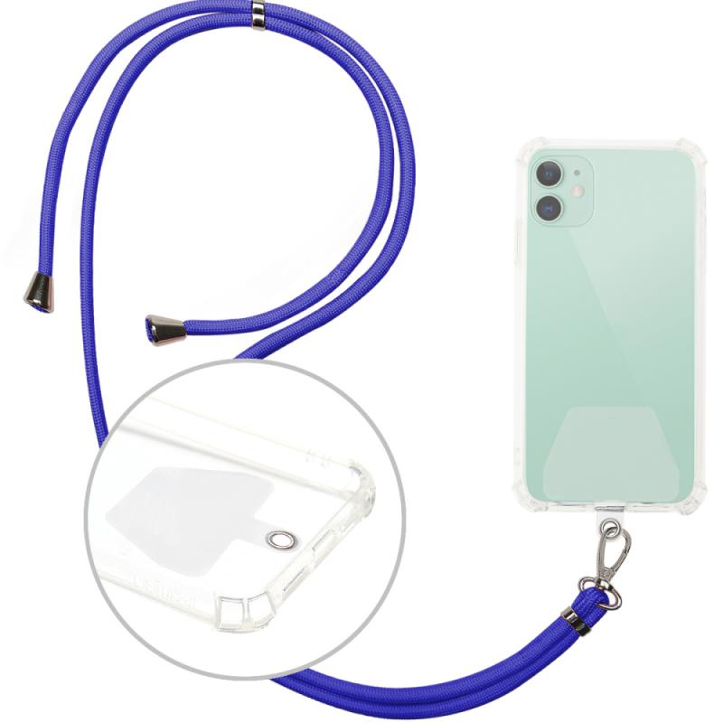Telefon Schlüsselband Verstellbare Abnehmbare Nacken Kabel Schlüsselband Gurt Telefon Sicherheit Halteseil Für Alle Handys Und fallen Kombination Zubehör: blau