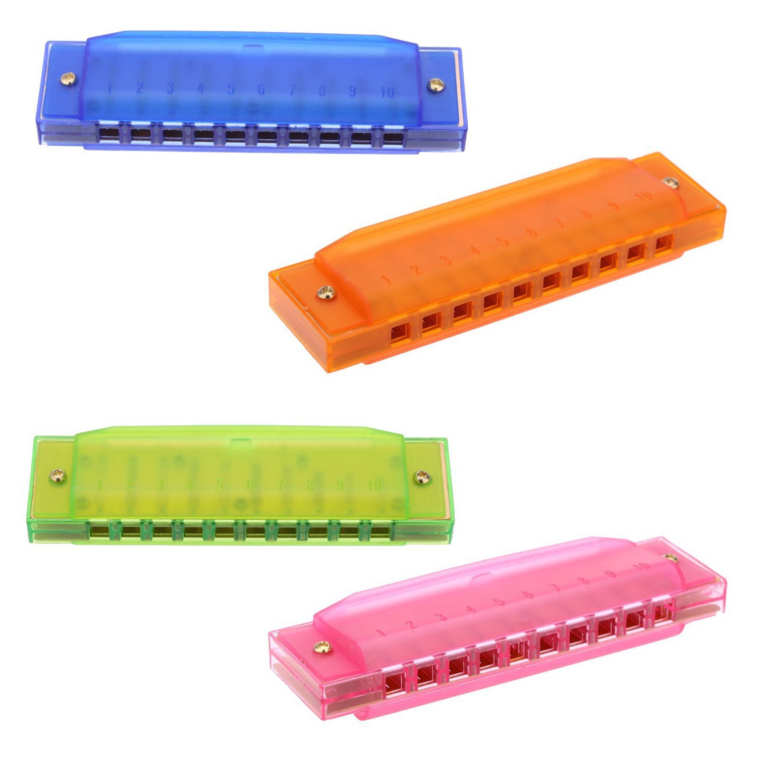 East Top Blues Key of Bb Diatonische mondharmonica, 10 gaten, 20 tinten, mondharmonica voor volwassenen, beginners, professionals en studenten (blauw