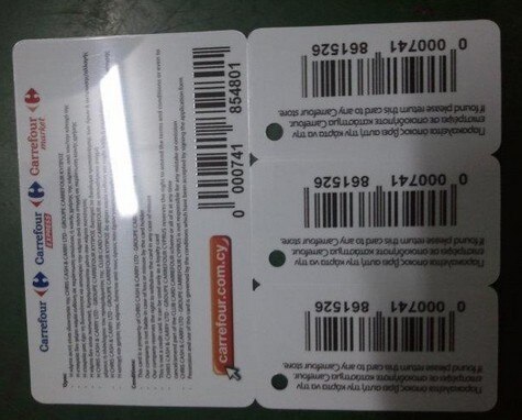 UV Barcode Card and barcode pvc card Printing