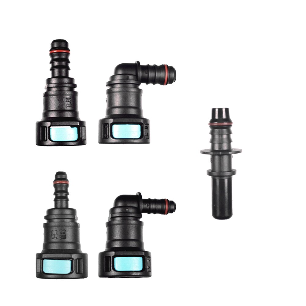 Auto parts 11.8mm SAE1/2 Large Hose Connector Fuel Line Fitting Connector Elbow Plastic Coupling