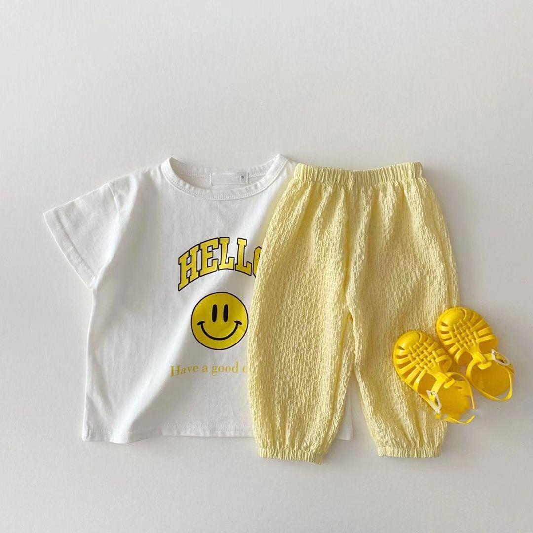Pantalon Anti-moustique pour bébé fille et garçon, 0-3T, couleurs acidulées, vêtements de printemps et d'été, 7671: yellow / 9M