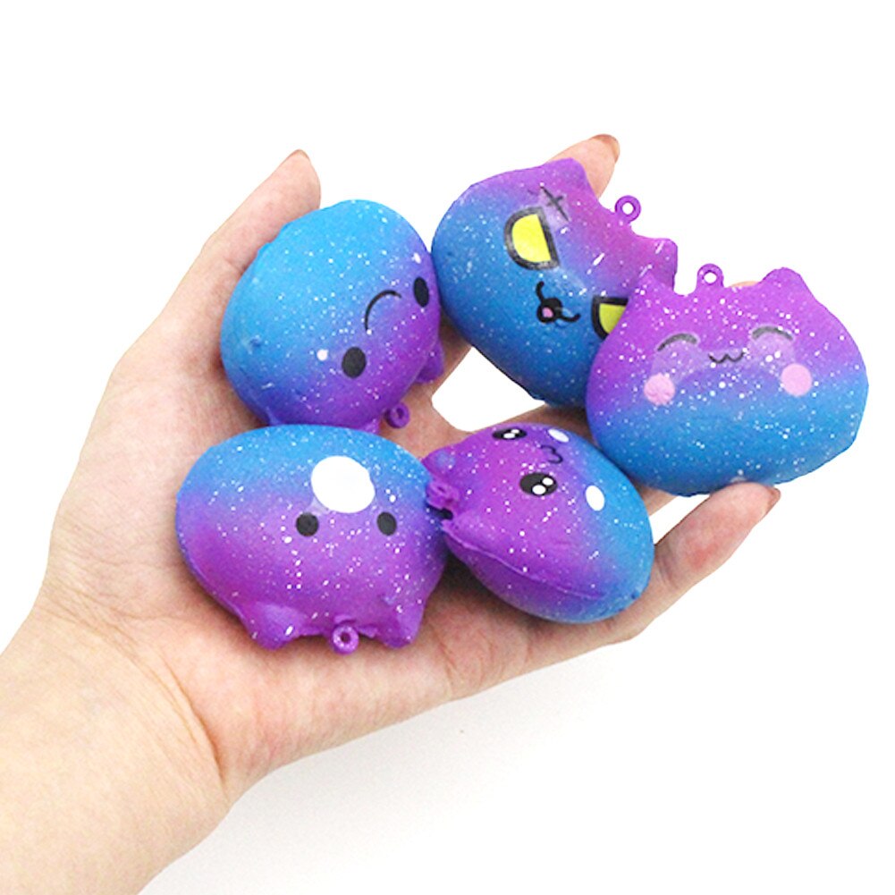 Fidget Toys Popit Squishies Galaxy Kitty Slow Rising Cartoon Cream Scented Stress Relief Toys Антистресс Figet Toys Stress Toy