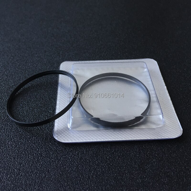 Guarnizione per orologio nera bianca DW 37.6 33.8 33.6 31.3 30.3 29.5 23.6mm diametro utilizzato per cassa frontale vetro rondella di plastica orologio sostituire parte