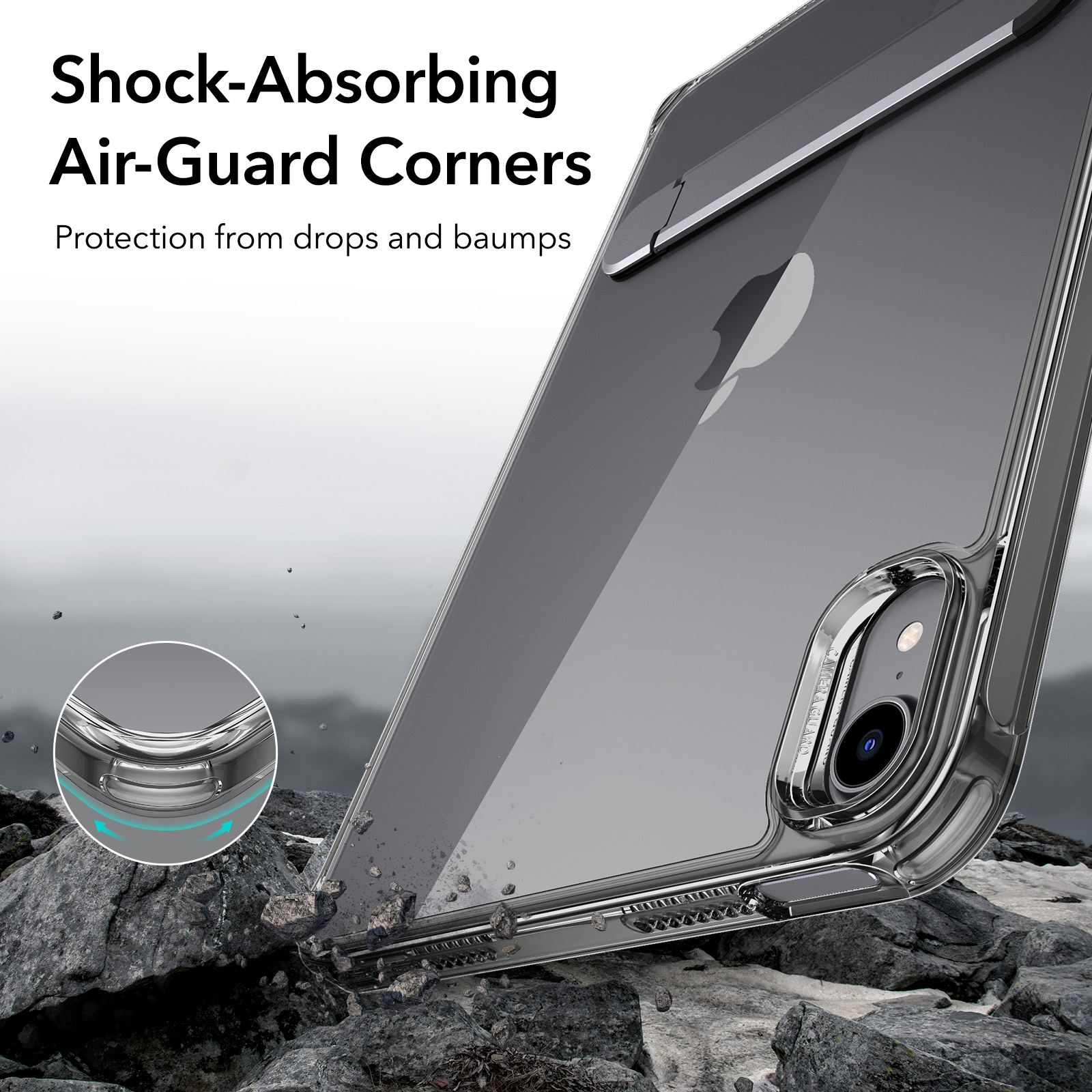 ESR para iPad Mini 7 Funda 2024 3 modos de soporte Funda para iPad Mini de 7. a/6a generación con soporte (2024) Funda Boost Kickstand