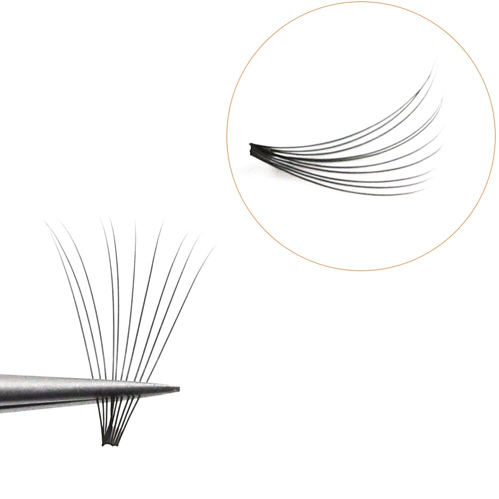 Enten Wereld 10D Adhensive Wortel Individuele Wimper 60 Stuks Make Up Cluster Rusland Volume