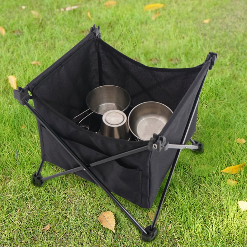 Practical Outdoor Folding Table Storage Hanging Basket Picnic Camping Pouch Organizer Supplies 600D Waterproof Oxford Cloth Bag
