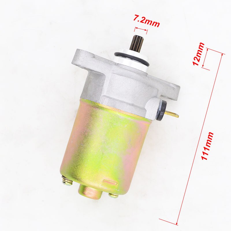 Motorcycle Engine Electric Starter Motor for GY6 50cc 60cc 80cc 139QMB Scooter Moped ATV Go Karts Dirt Bike Cable for