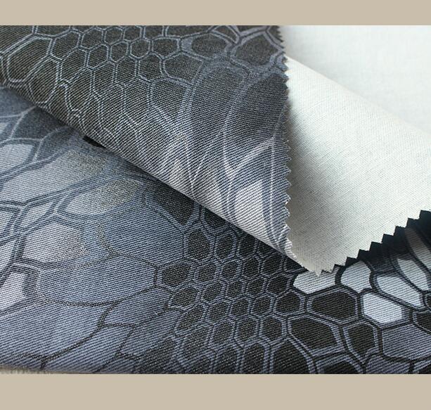 Tissu Camouflage en coton Python noir 200*150cm: Black