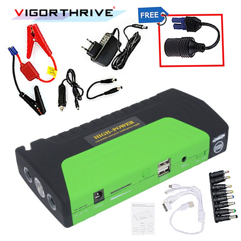 Car power bank Car Jump Starter AUTO Engine Booster Emergency Start Battery Portable Charger Power Bank for Electronics