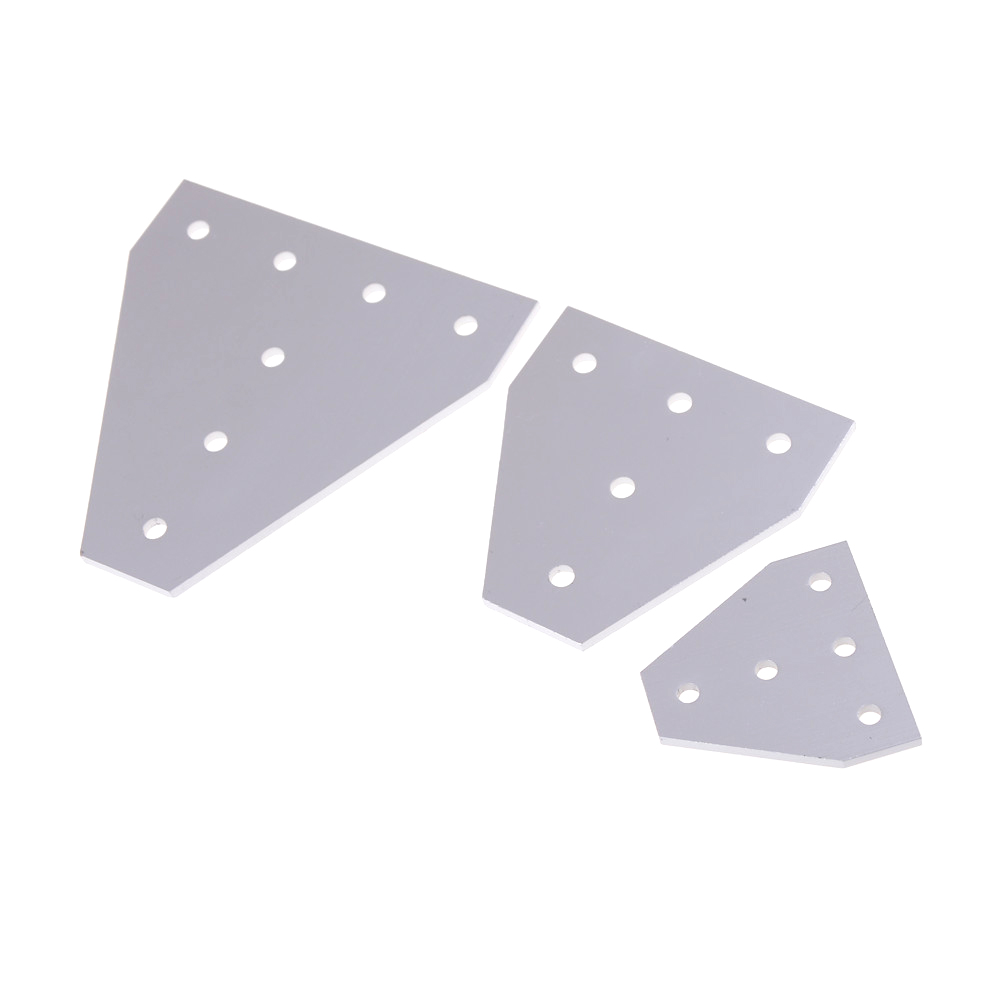 6063-T6 Joint Board Plate Corner Angle Bracket Connection Joint Strip For Aluminum Profile With 5Holes