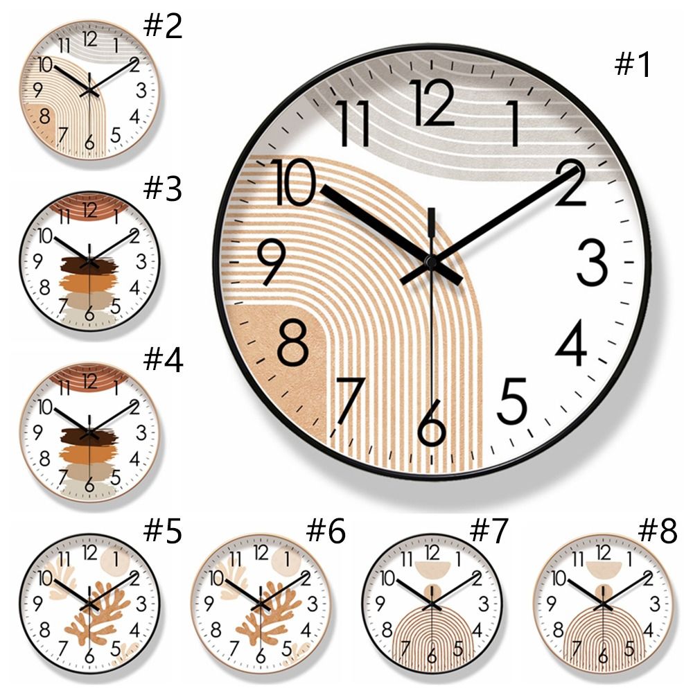 Relógio mudo 10/12/14 Polegada relógio de parede pendurado estilo nórdico simples pendurado relógio de parede silencioso não-ticking sala de estar