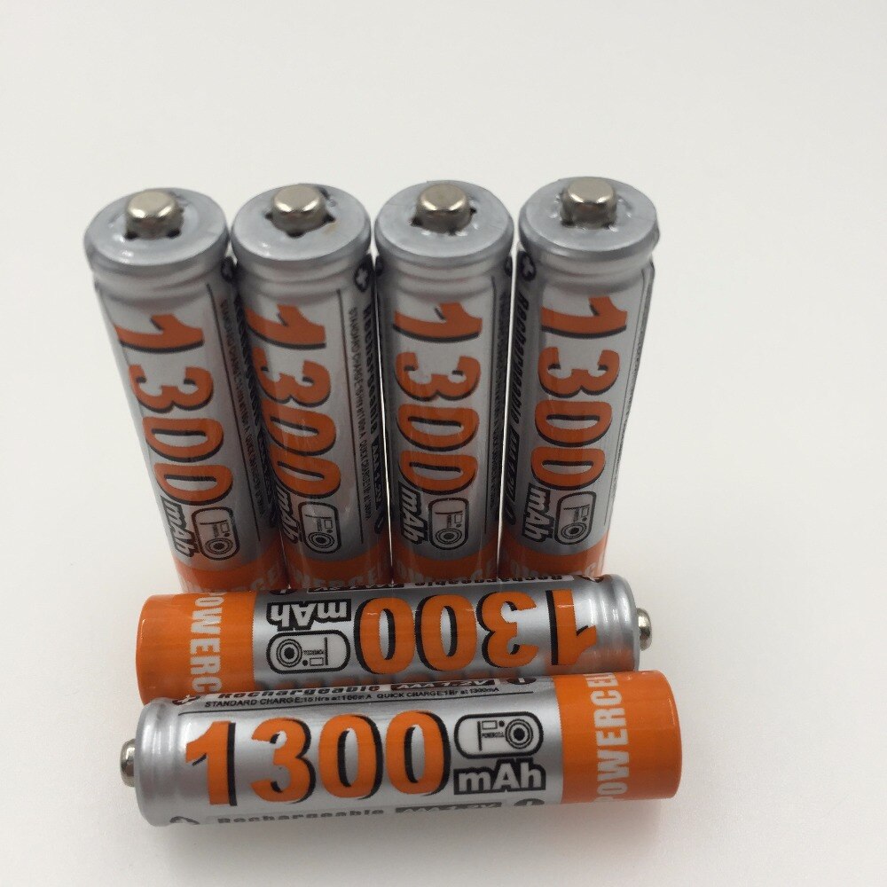 AAA1300 battery 1800 mAh 3A Rechargeable battery NI-MH 1.2 V AAA battery for Clocks, mice, computers, toys so on