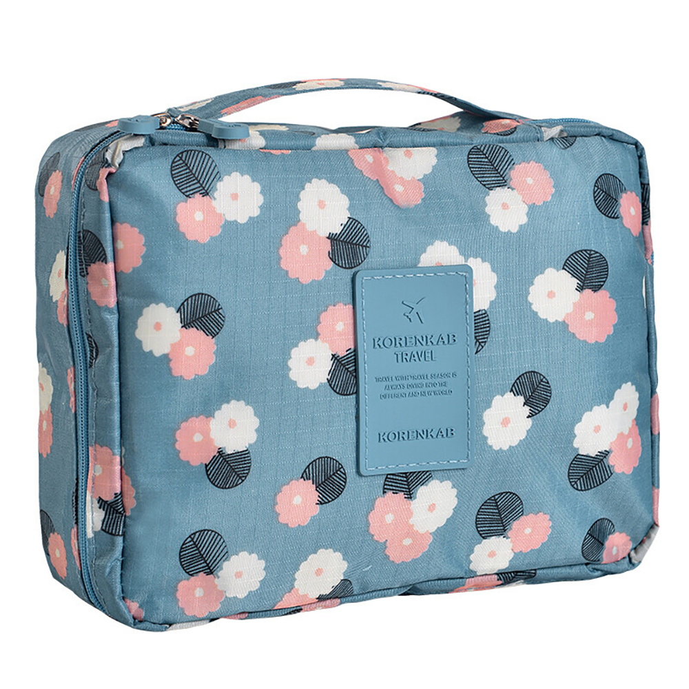 Artículos de tocador para mujer, higiene Personal, bolsa de cosméticos portátil impermeable, bolsas organizadoras de viaje al aire libre, almacenamiento para niñas, estuches de maquillaje de belleza: Negro