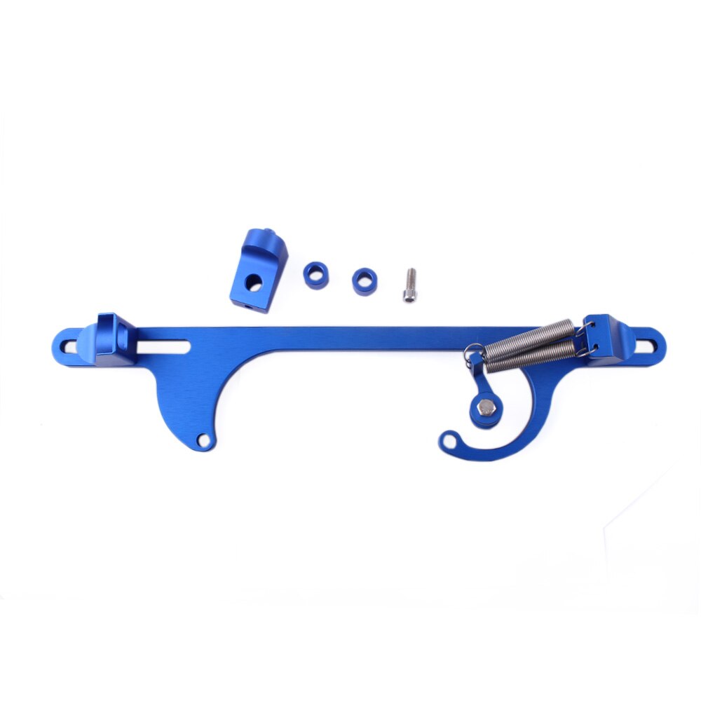RASTP - Arrived Billet Aluminum Throttle Cable Bracket Carburetor Bracket for Holley 4150 & 4160 Series Carburetor RS-THB002: blue