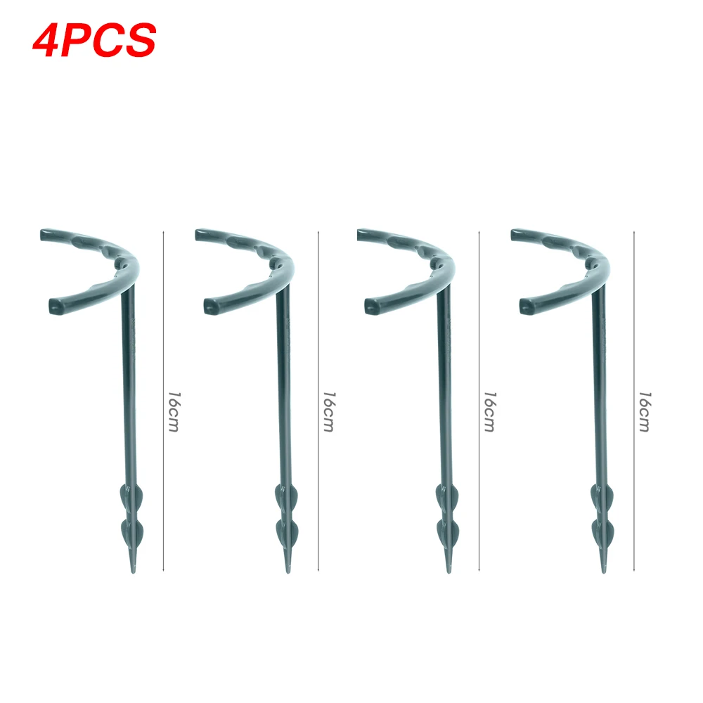 2/4 STUKS Plastic Plant Ondersteuning Stapel Frame Kas Arrangement Halve Cirkel Vaste Staaf Indoor Bloem Plant Wijnstok Klimmen Beugel: Oranje