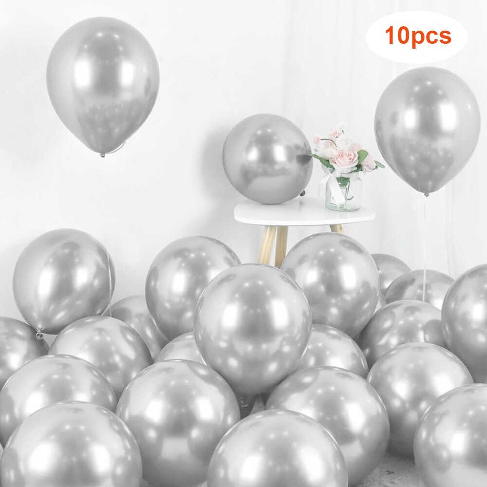 10/50 stk blank perle latex balloner farverige balloner tillykke med fødselsdagen festglobos diy legetøj forsyninger helium ballon: G309340