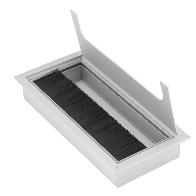 Desk Cable Wire Grommet Computer Desk Cord Grommet Cable Hole Cover Oraganizer for Office Home 80x160mm