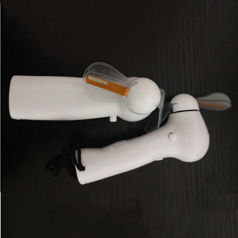 Mini LED Colorful Light Fan Portable Handheld Cooling Fan Battery Operated LED Flashing Fan Student Ideal Fans Desktop