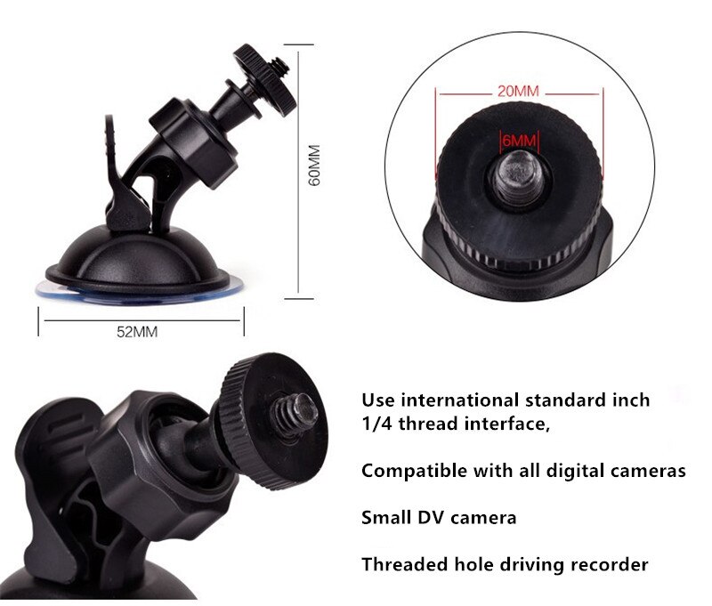 Auto Dvr Houder Dv Gps Camera Standhouder Mini Zuignap Statief Houder Auto Mount Houder Mobiele