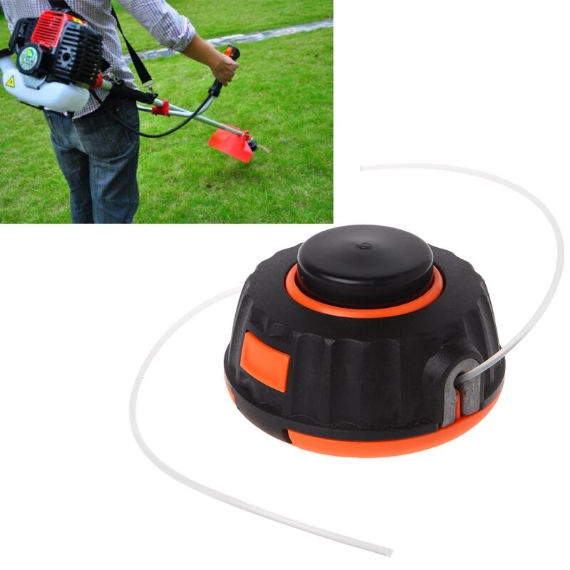 Universal Garden Trimmer Head Line Pump 2 Lines Strimmer Brush Cutter Lawn Mower