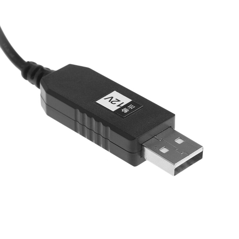 USB DC 5V To DC 12V 2.1x5.5mm Male Step-Up Converter Adapter Cable For Router