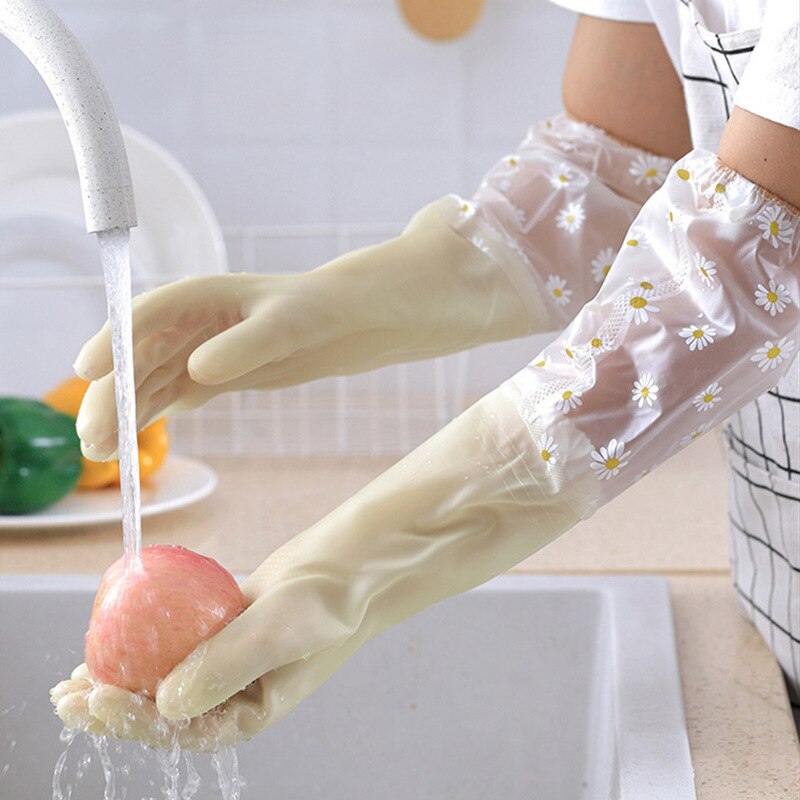 Waterdichte Huishoudelijke Schoonmaakhandschoenen Keuken Schoonmaak Latex Huishoudelijke Afwas Washandschoenen Slijtvaste Rubber Handschoenen