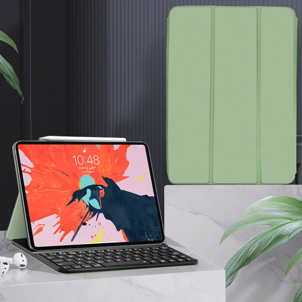 Magic Case with Keyboard For iPad Pro 11 For iPad Pro 11 inch Bluetooth Wireless Keyboard Magnetic iPad 12.9 Cover: Green With Keyboard / 2020 Pro 11