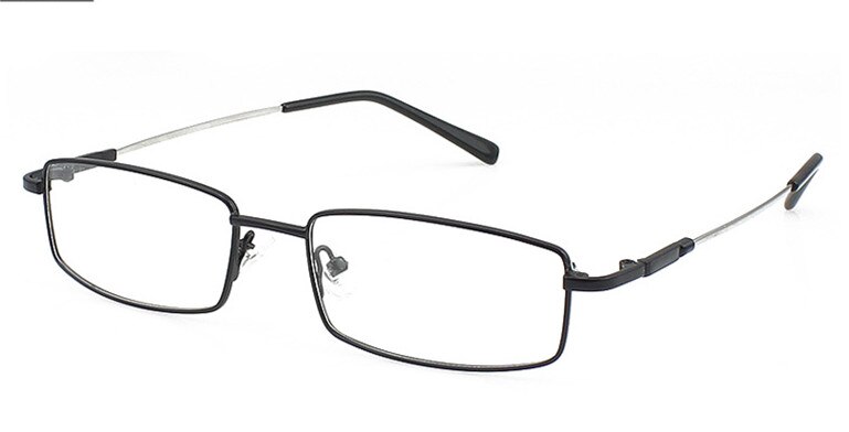 UVLAIK Titanium Alloy Glasses Frames Men Women Spectacle Transparent Eyeglasses Frame Business Eye Glasses Optical Glasses: black