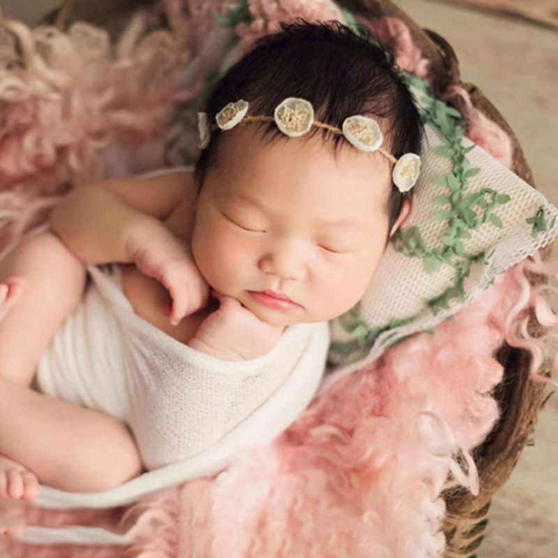 Spædbørn nyfødt fotografering rekvisitter blomster pude baby piger drenge fotoshoot tilbehør
