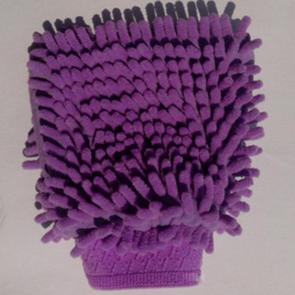 Linsbaywu Super Mitt Microfiber Car Glazenwassers Huis Schoonmaakdoekje Stofdoek Handdoek Handschoenen Huishoudelijke Cleaner Tool: purple