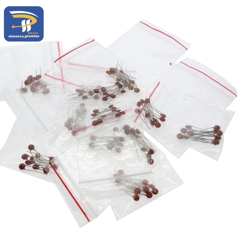 2pf - 100nf Ceramic capacitors package 50V 2PF-0.1UF 30Value *10cs/kinds=300pcs ceramic capacitor Assorted Kit