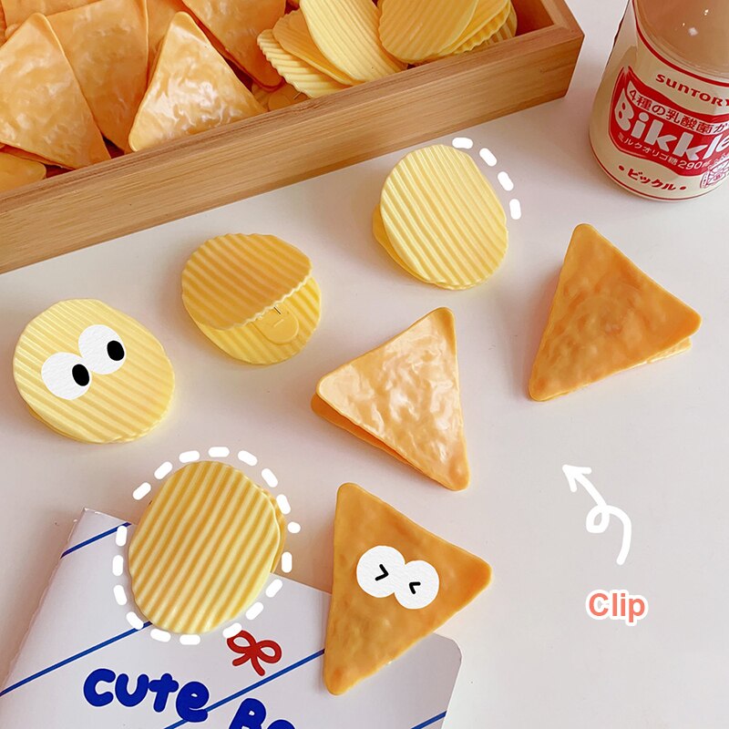 Potato Chip Clips Cute Clamps Food Snacks Bag Sealing Clip Storage Clip Book Note Organizer Kitchen Storage Tool