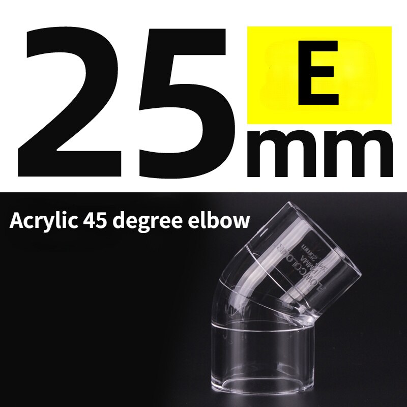 Clear PVC Pipe Fitting pvc pipe tee 45 degree 90 degree fish tank pipe fitting Clear PVC Fittings: E