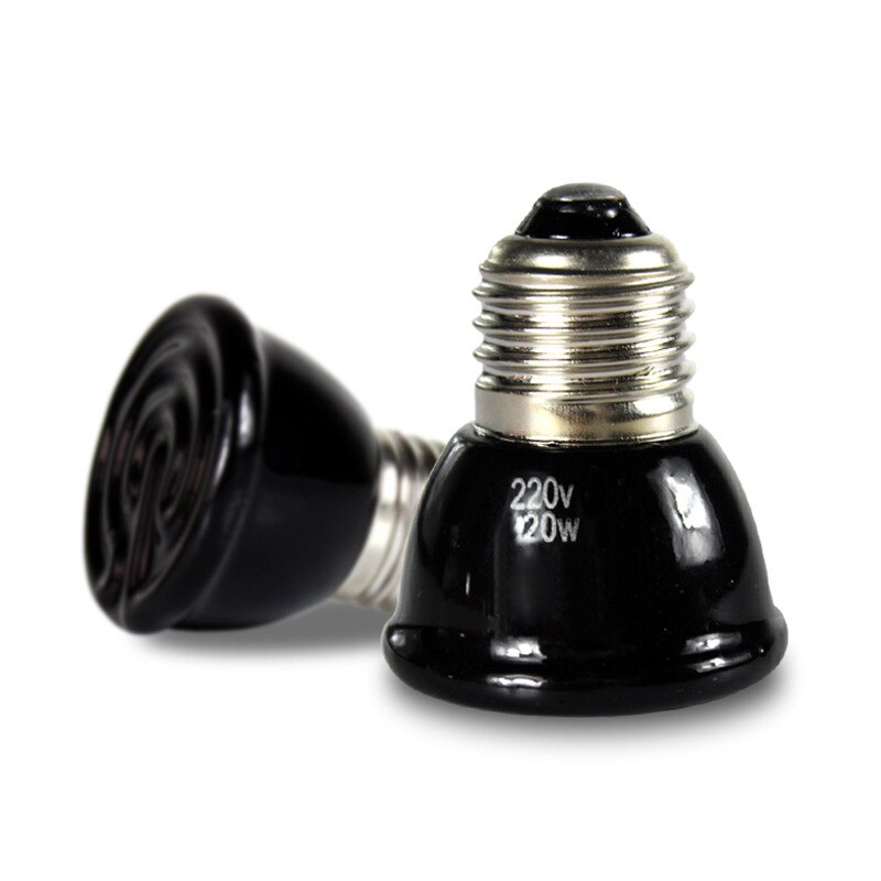 Reptile Mini Small Ceramic Heating Lamp Tortoise Lizard Far-infrared Heating Lamp Incubation Lamp