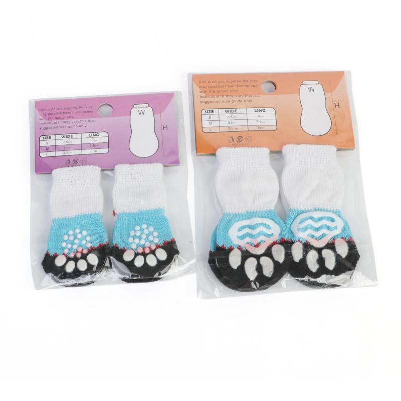 4 Stks/set Leuke Katoen Rubber Hond Schoenen Waterdicht Antislip Hond Regen Snowboots Sokken Voor Puppy Grote kleine Katten Levert Gereedschap